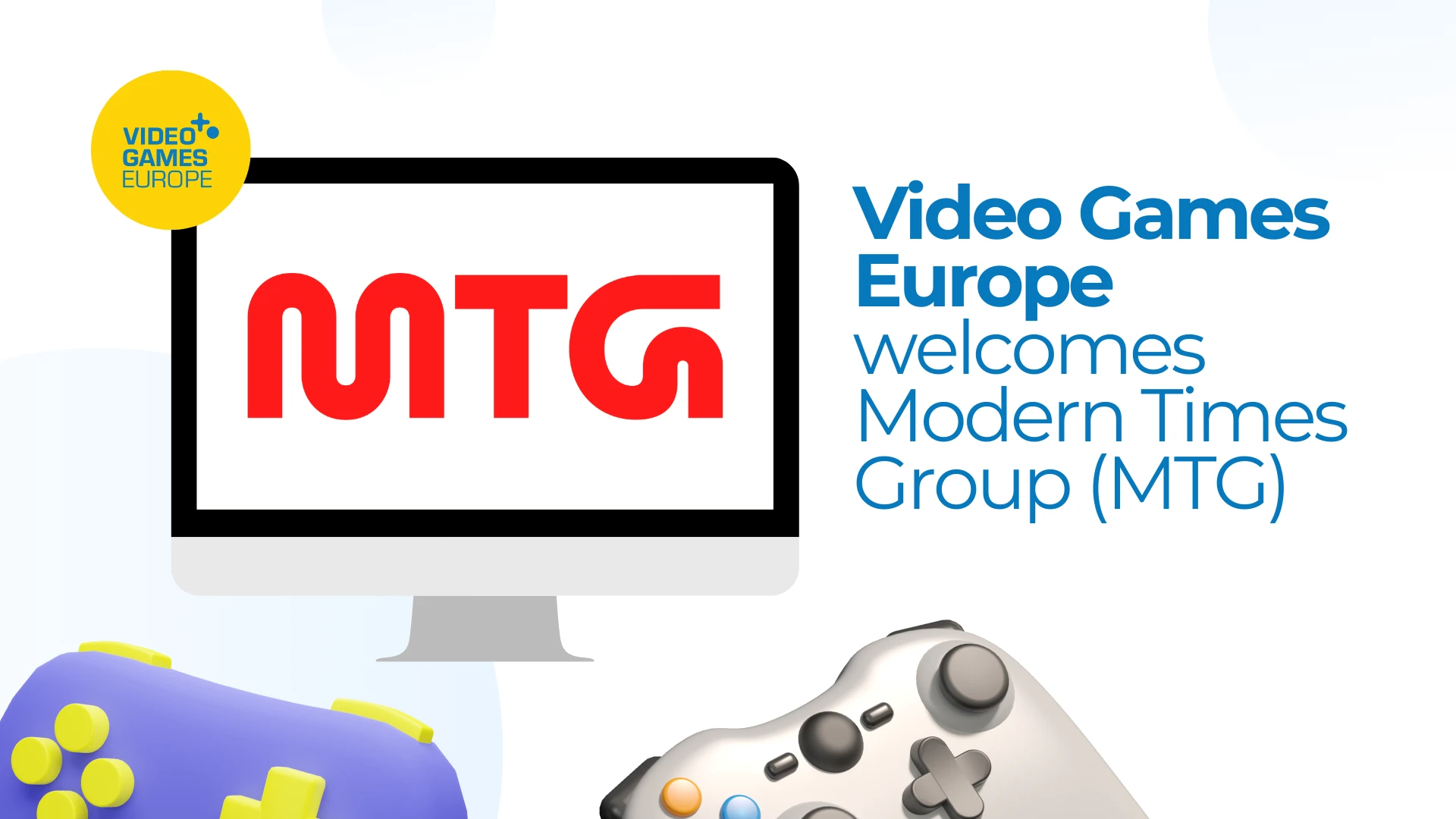 Video Games Europe welcomes Modern Times Group (MTG) as a new member