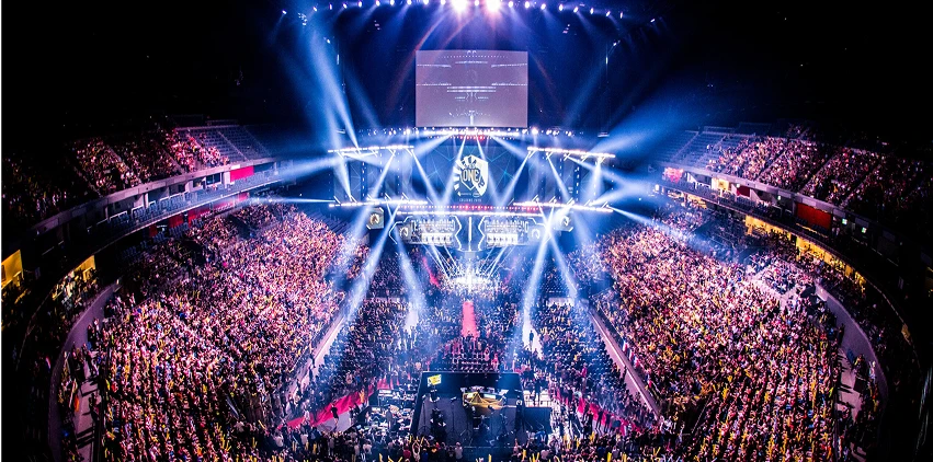 esport event with crowd