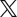 x icon